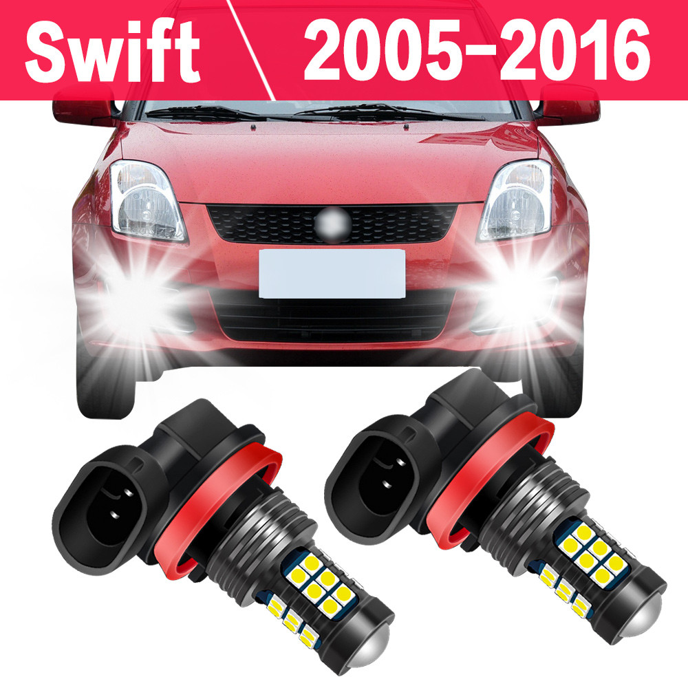 2X Car LED Fog Light Bulb For Suzuki Swift 2005-2016 2007 2008 2009 ...