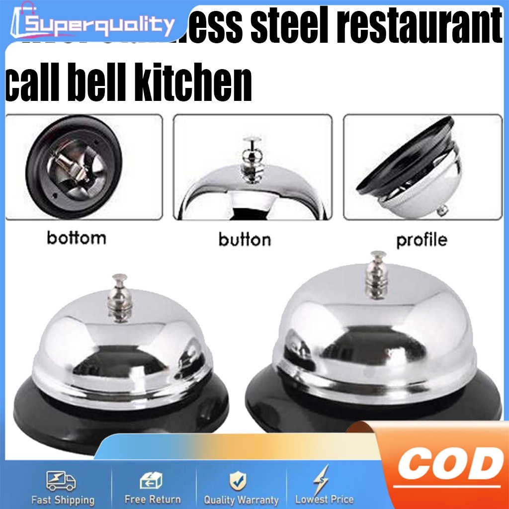 Silver stainless steel restaurant call bell kitchen special delivery ...