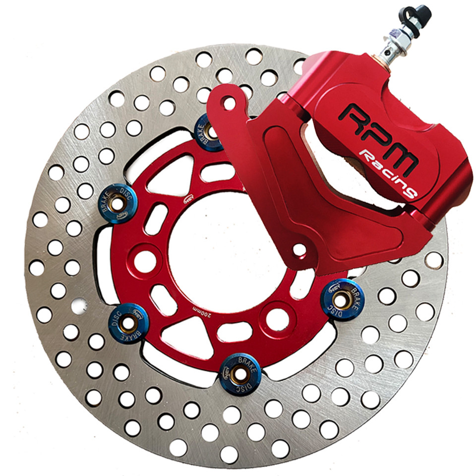 motorcycle Brake Calipers with 200x70mm Discs set For Honda DIO AF27/28 ...