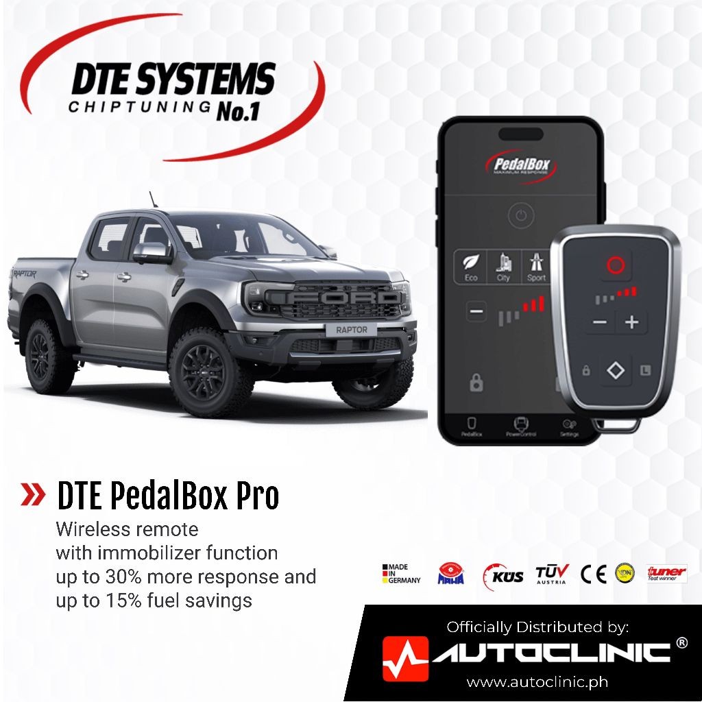 DTE PedalBox Pro for Ford Ranger Raptor Next Gen Throttle Controller w ...