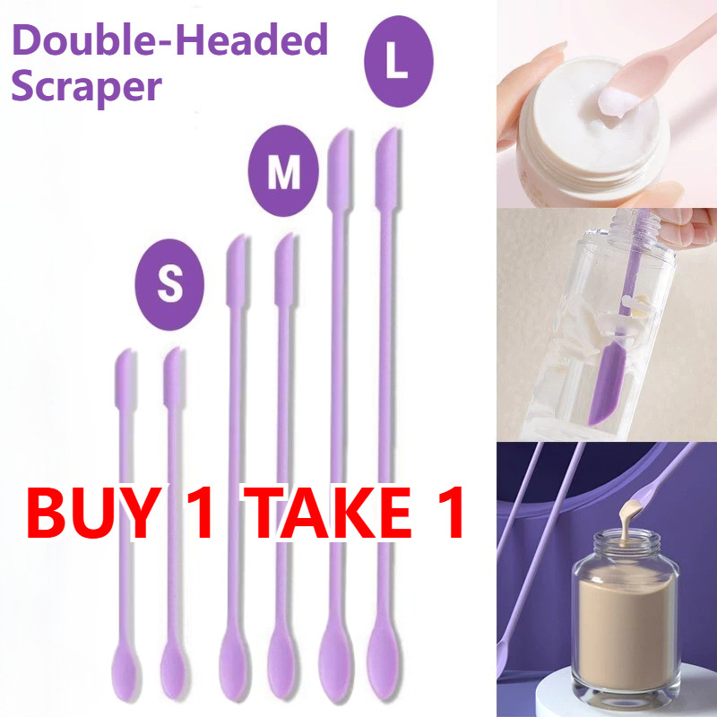 Cosmetic Silicone Scoop Cosmetics No Waste Tools Foundation Scraper ...