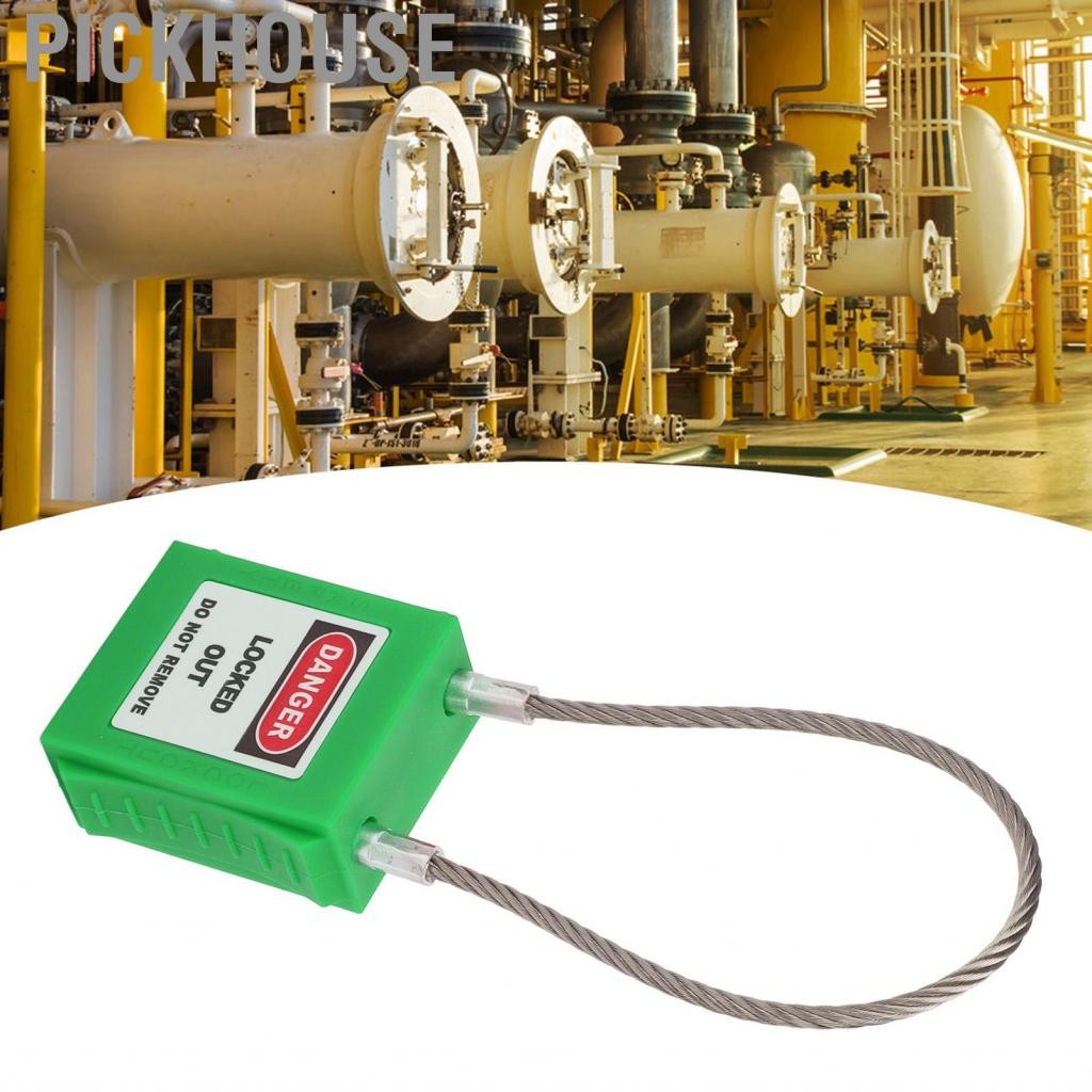 Pickhouse Lockout Tagout Cable Locks 85mm Shackle Steel Safety Padlock ...