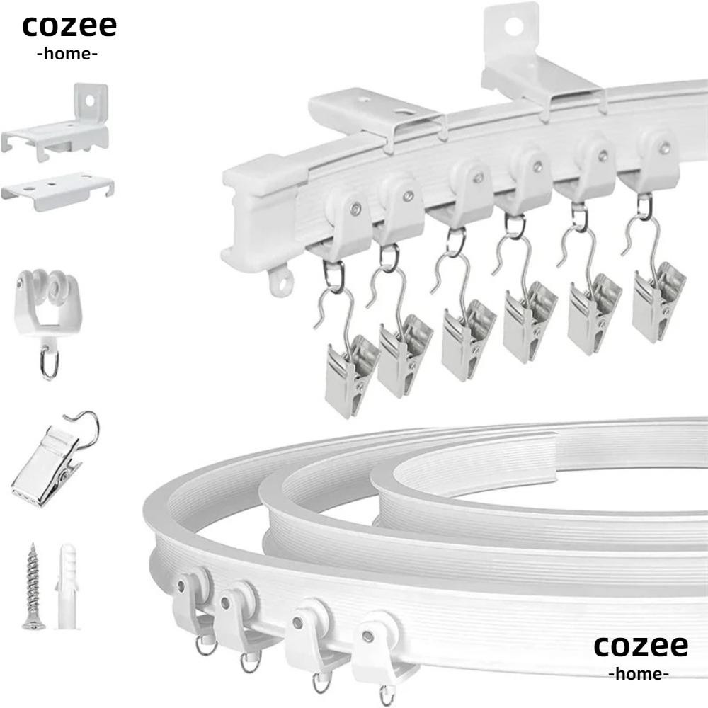 COZEE Curtain Track, Flexible Bendable 2/ Curtain Rail, Easy to Install ...