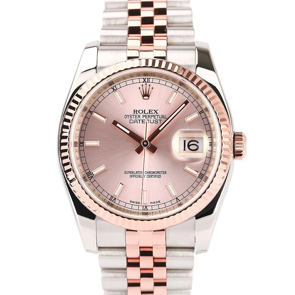 Rolex Diary Type Automatic Mechanical Date Steel Rose Gold Men's ...