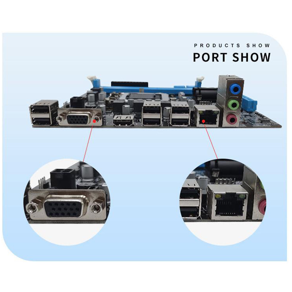 H61 PC Main Board 16GB Micro-ATX Computer MainBoard LGA1155 Socket I3 ...