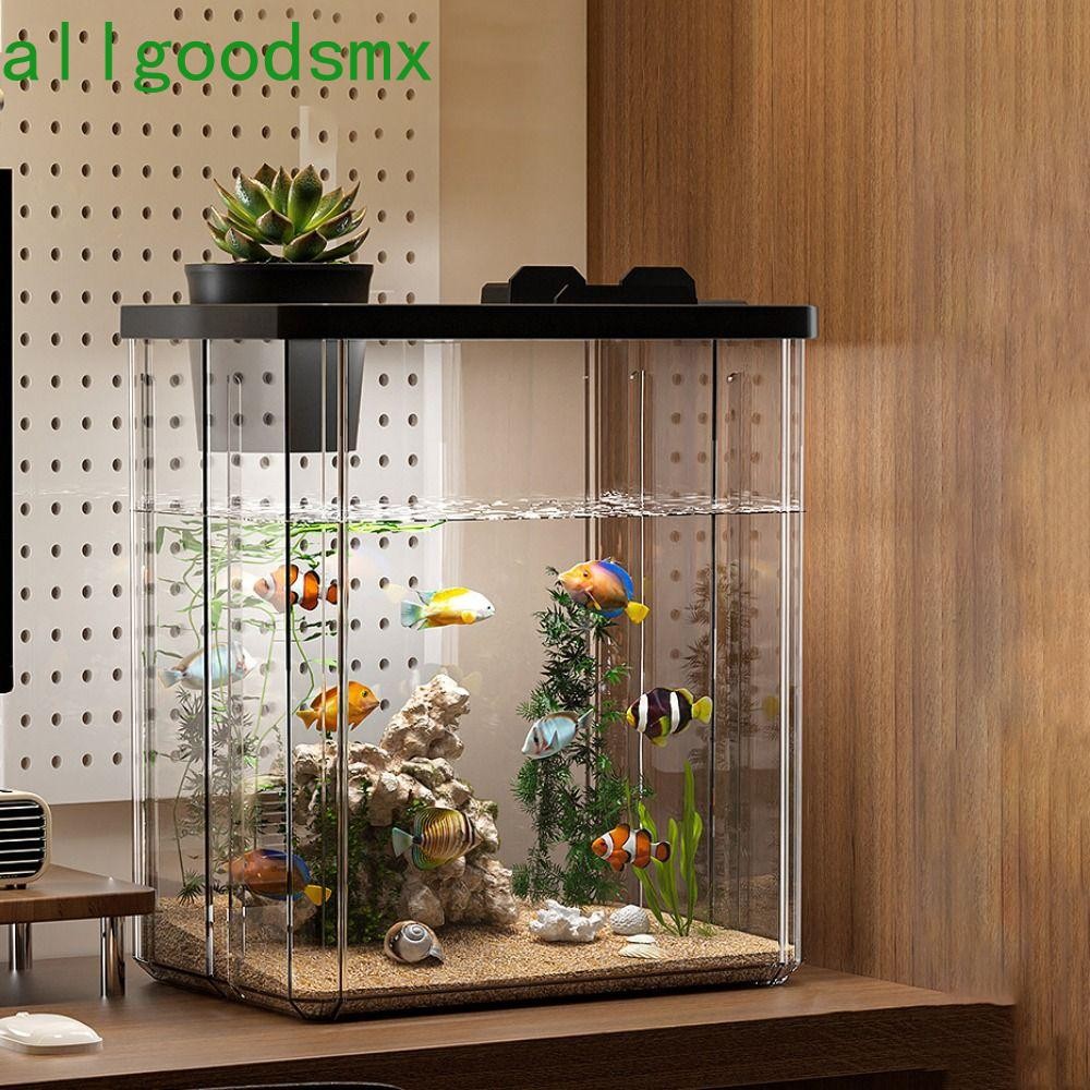 ALLGOODS Betta Fish Viewing Box, Transparent Removable Tabletop Fish ... - Tabletop Goldfish Tank Kits