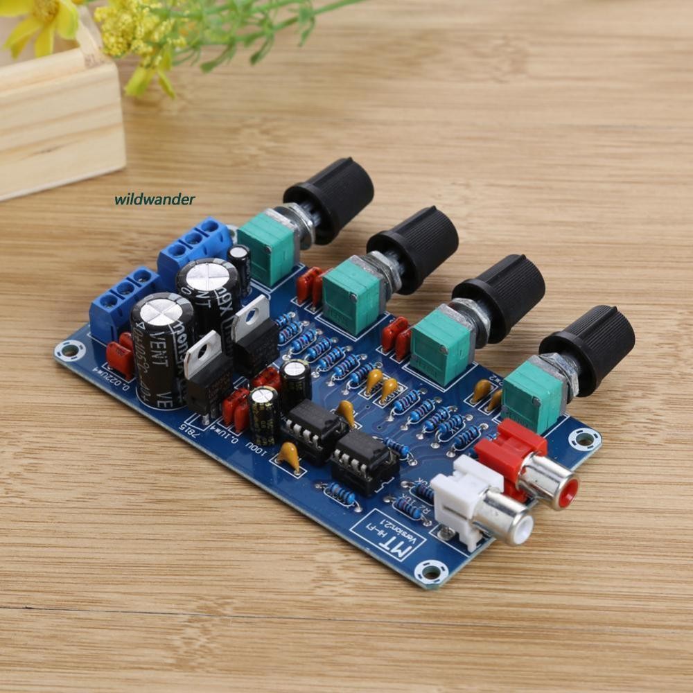 DIY NE5532 OP-AMP HIFI Amplifier Preamplifier Volume Tone EQ Control ...