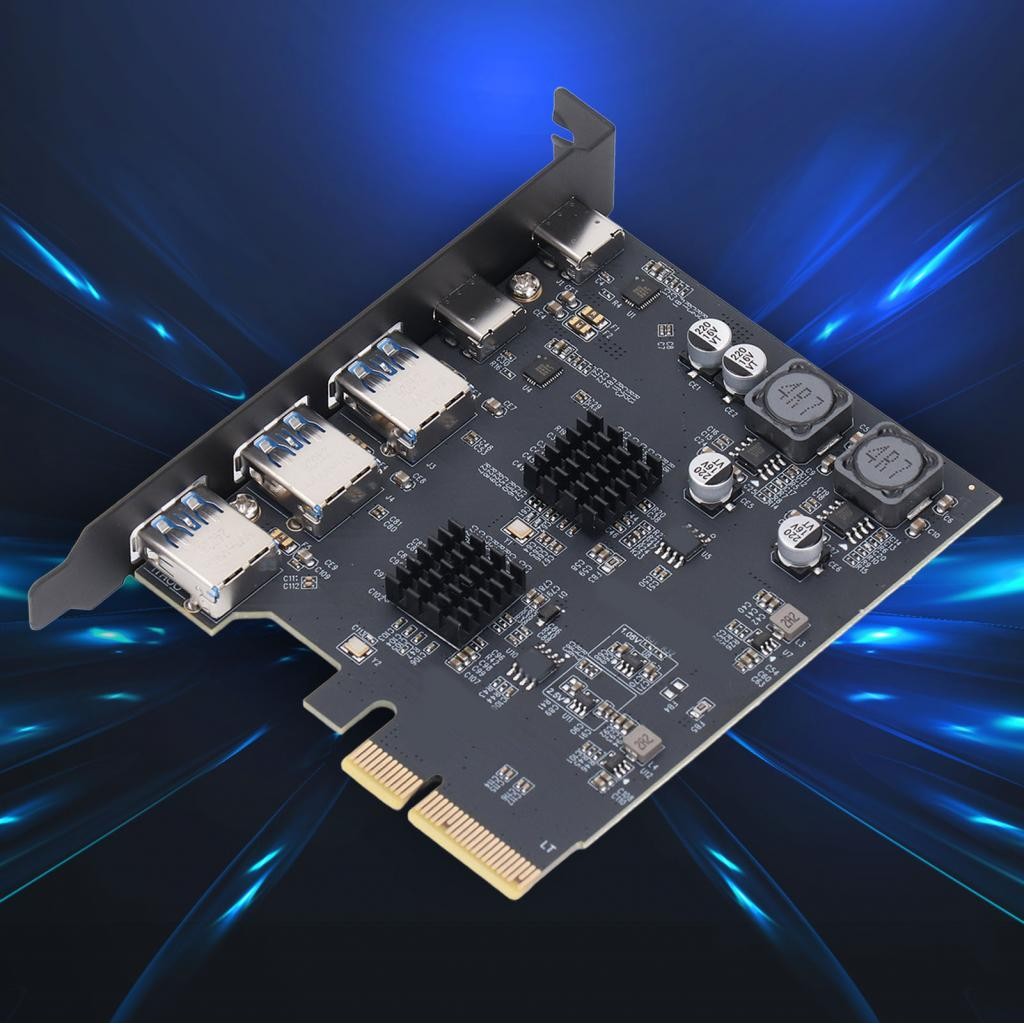 Iuxishop USB Expansion Card 3 Type A 2 C Motherboard 10Gbps Plug and ...