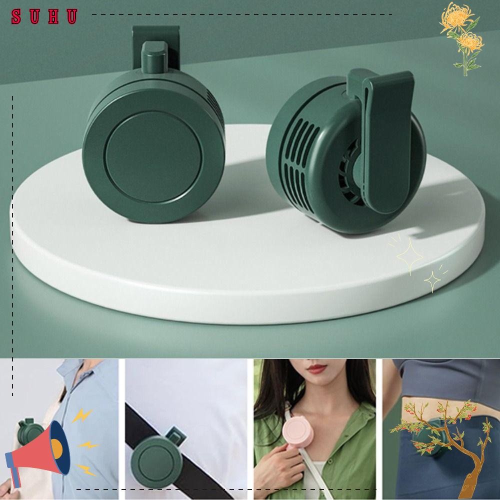 1PCS Aerio Clip On Fan, Portable Silent Mini Bladeless Electric Fan, 3 Speed Clip On Fan For