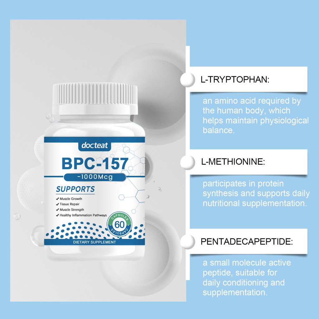 how many doses of bpc 157 is 10 mg BPC-157 Peptide Capsules, High Potency BPC157, BPC-157 for Muscle &  Workout, Gluten Free, Non-GMO, 60 Capsules