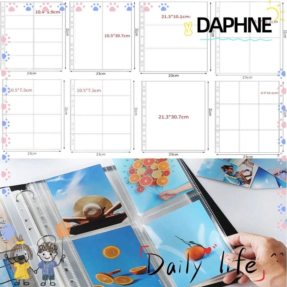 DAPHNE Photo Album Refill Pages, DIY Transparent A4 Kpop Photocard