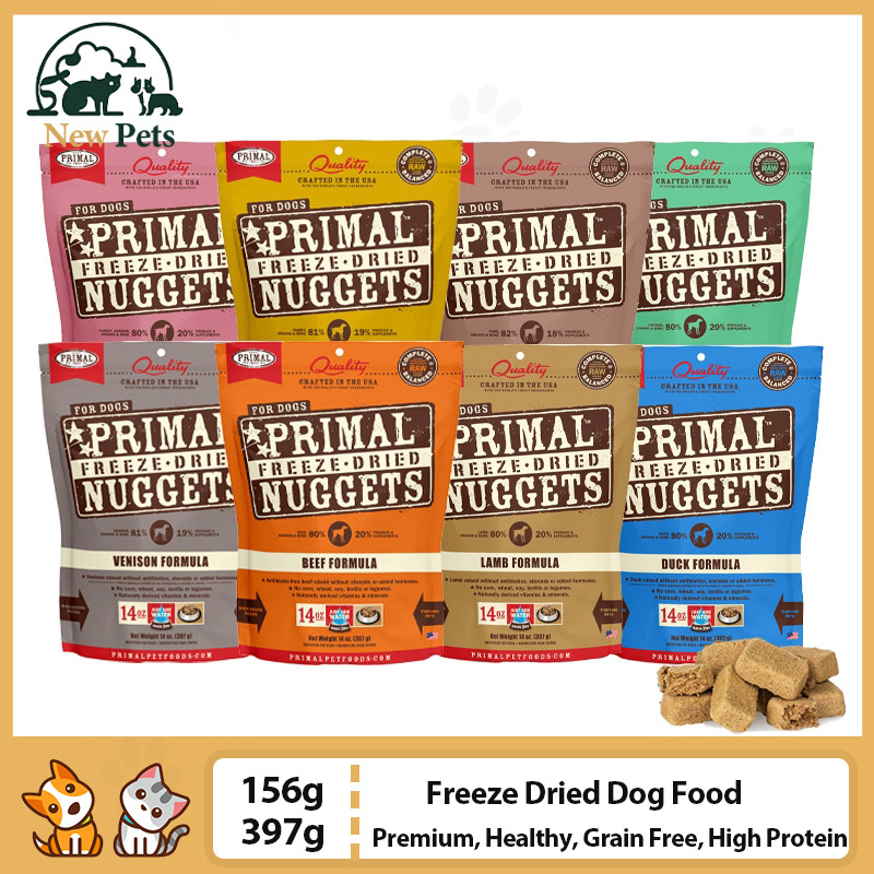 Primal Freeze Dried Dog Food Nuggets, Complete Balanced Meal, Topper or
