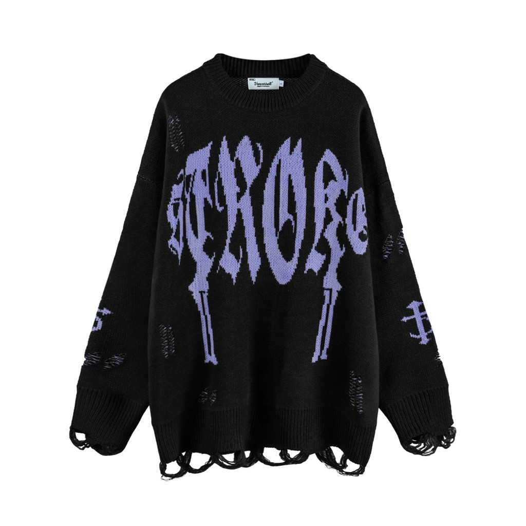 New Product P38 Dark Slim-fit Letter Top Punk Spring Autumn Asian ...