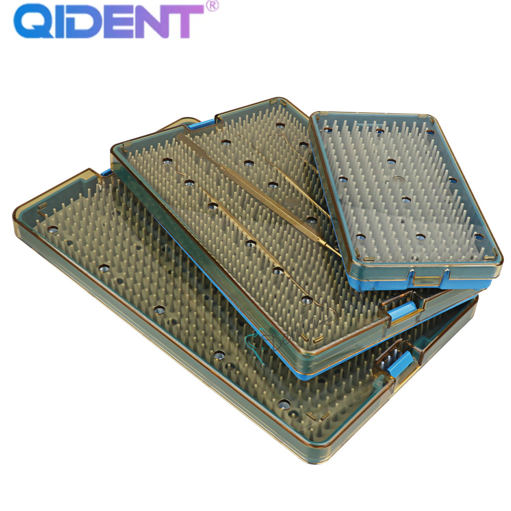 Cold Sterile Container Dental Titanium Sterilization Tray - 255mm Ophthalmic & Orthopedic Medical Sterilization Case Titanium Medical Instrument Tray