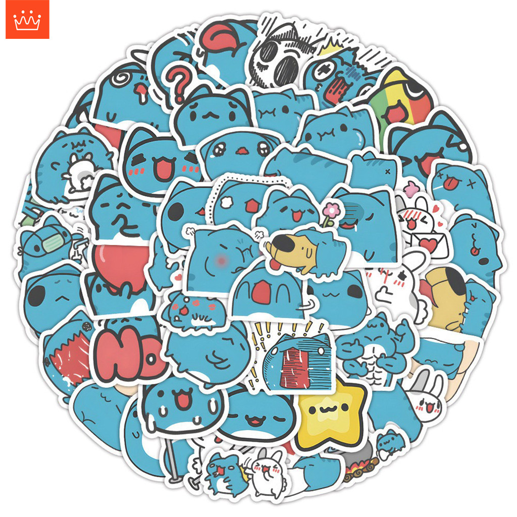 J· BugCat Capoo Stickers Set Cartoon Graffiti Waterproof Decals Pack ...