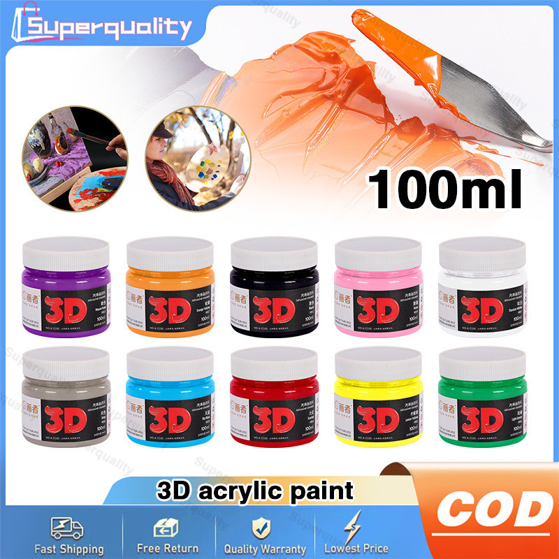 Puff Paint Glow In The Dark Paint, Fabric Paint, 12 Colors