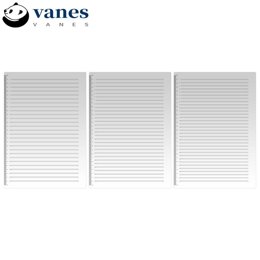 VANES Straight Line Stencil Ruler Reports Students Neat Handwriting ...