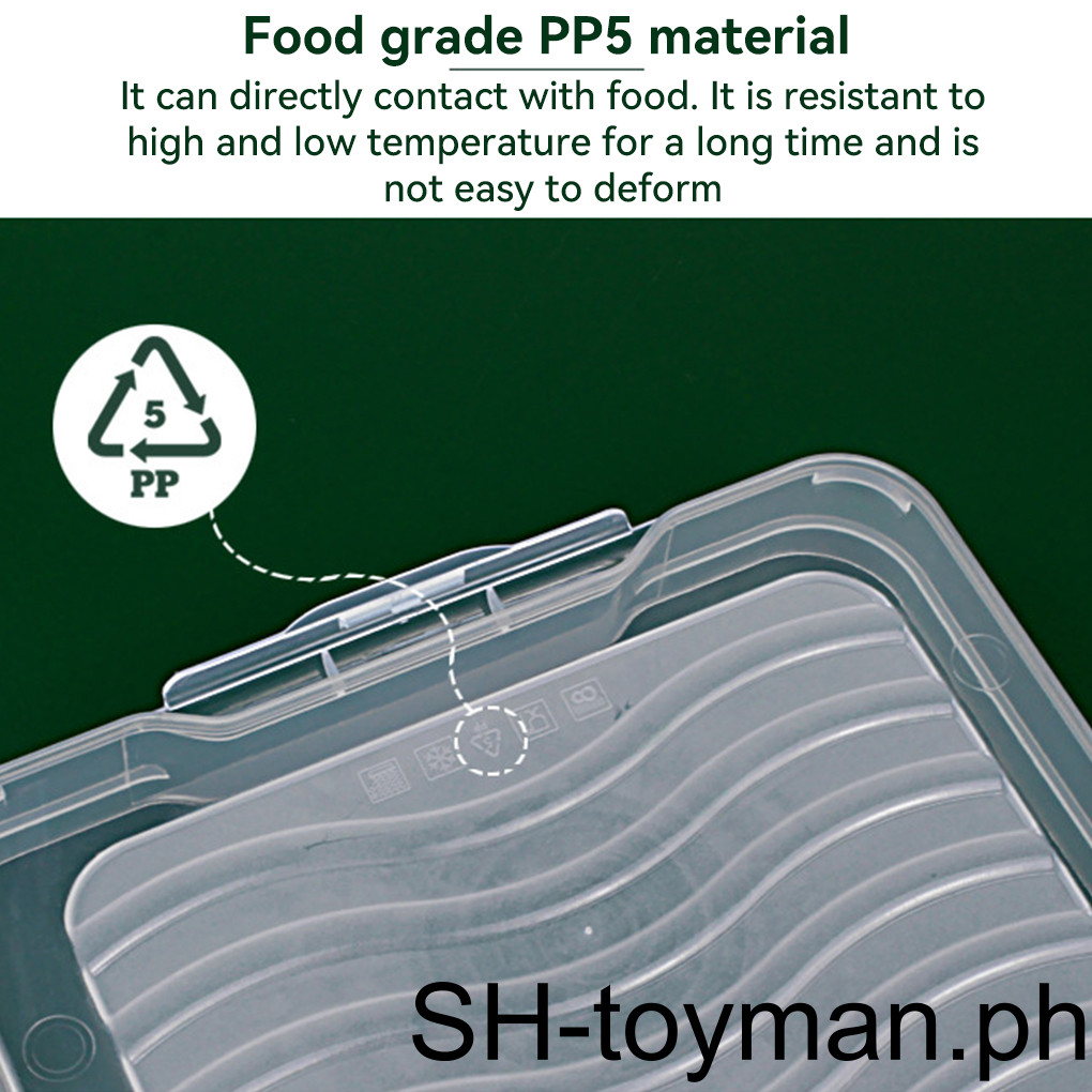 1/2 Bin Storage Dumplings with Lid Food Plastic Boxes Vegetable Case ...