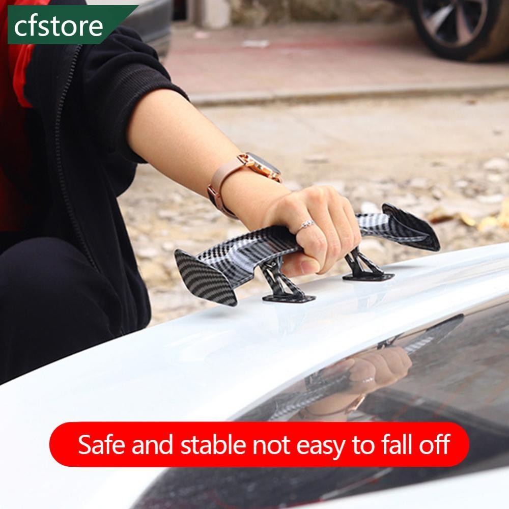 CFSTORE Universal Car Mini Tail Wing Carbon Fiber Look Mini Modified ...