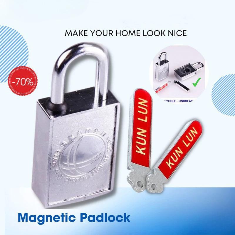 Magnetic Padlock Anti-theft Technology Anti-rust Lock Amazingland ...