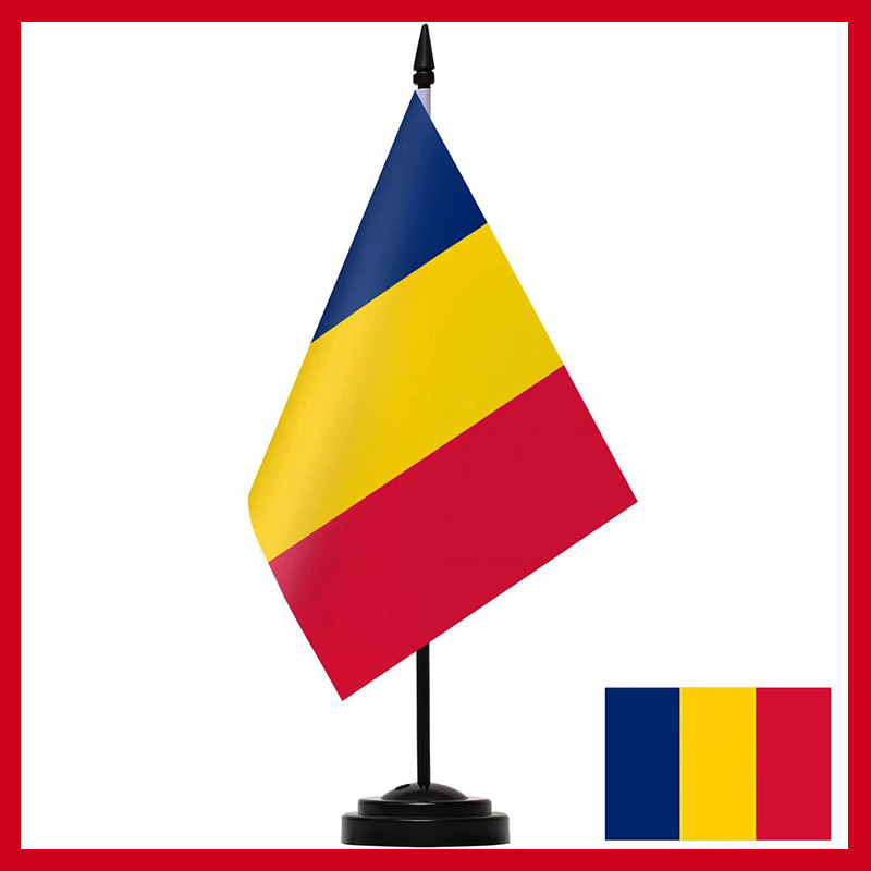 Romanian Deluxe desk flag desktop set Flag of Romania | Shopee Philippines