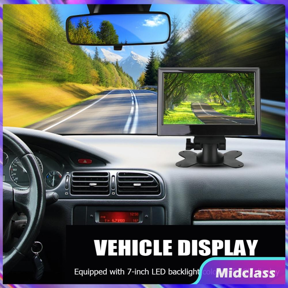 * 7 Inch Car Monitor Support Car Camera Reversing Rear-view Display ...