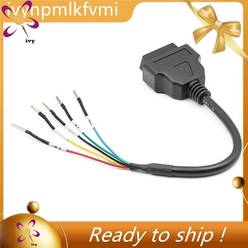 OBD2 16 Pin Female Connector Cable - K Line CAN Jumper DIY For Car Diagnostic