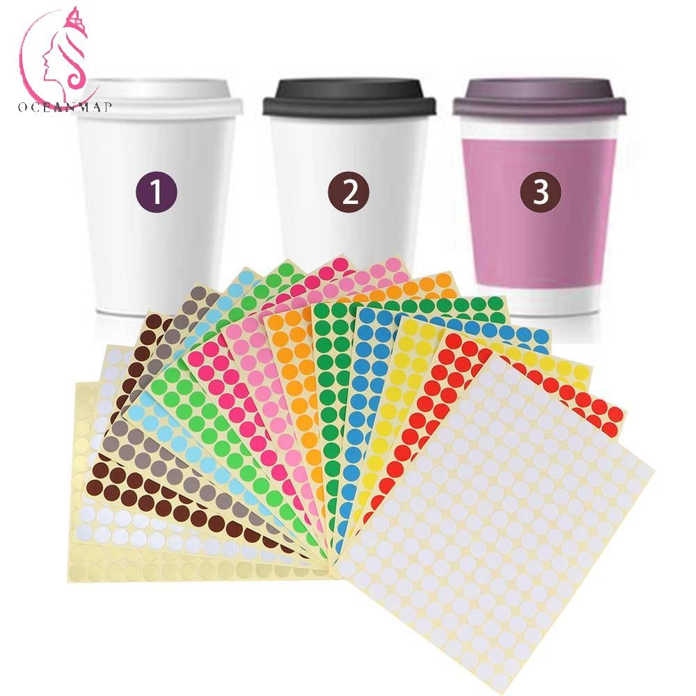 OCEANMAP Color Coding Labels Small Calendar Planner Marker stickers ...