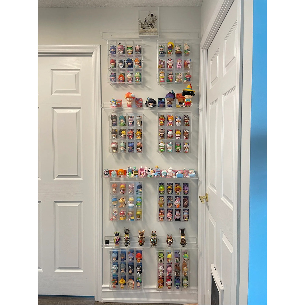 Blind Box Storage Rack Wall-Mounted No-Drill Bubble Mart Figurine Box ...