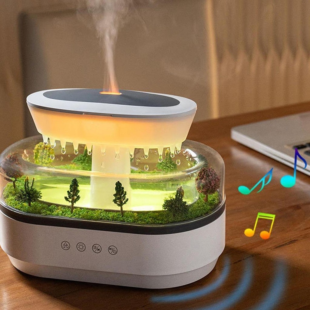 [svzfjuv] Essential Oil Diffuser Night Light Raindrop Air Humidifier ...