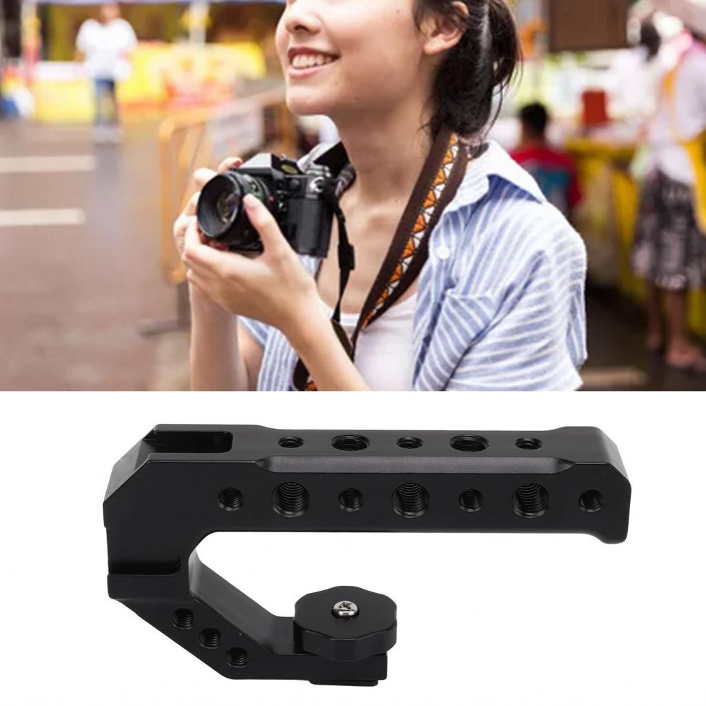 Camera Cage Top Handle Grip Aluminum Alloy 1/4in Screw Hole for Video ...