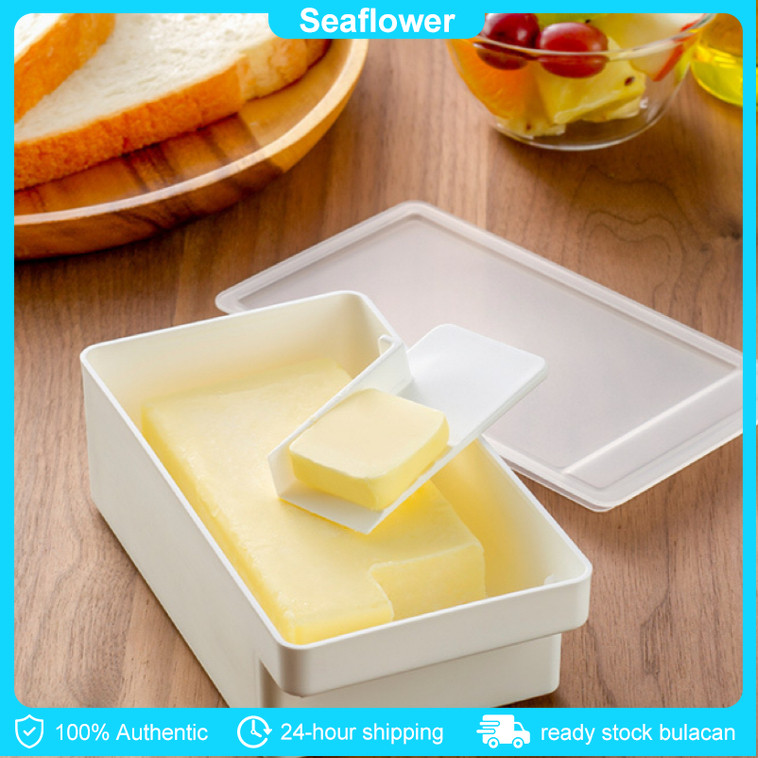 1Pc Butter Dish With Cover Butter Fresh-keeping Box With Cutter Slicer ...
