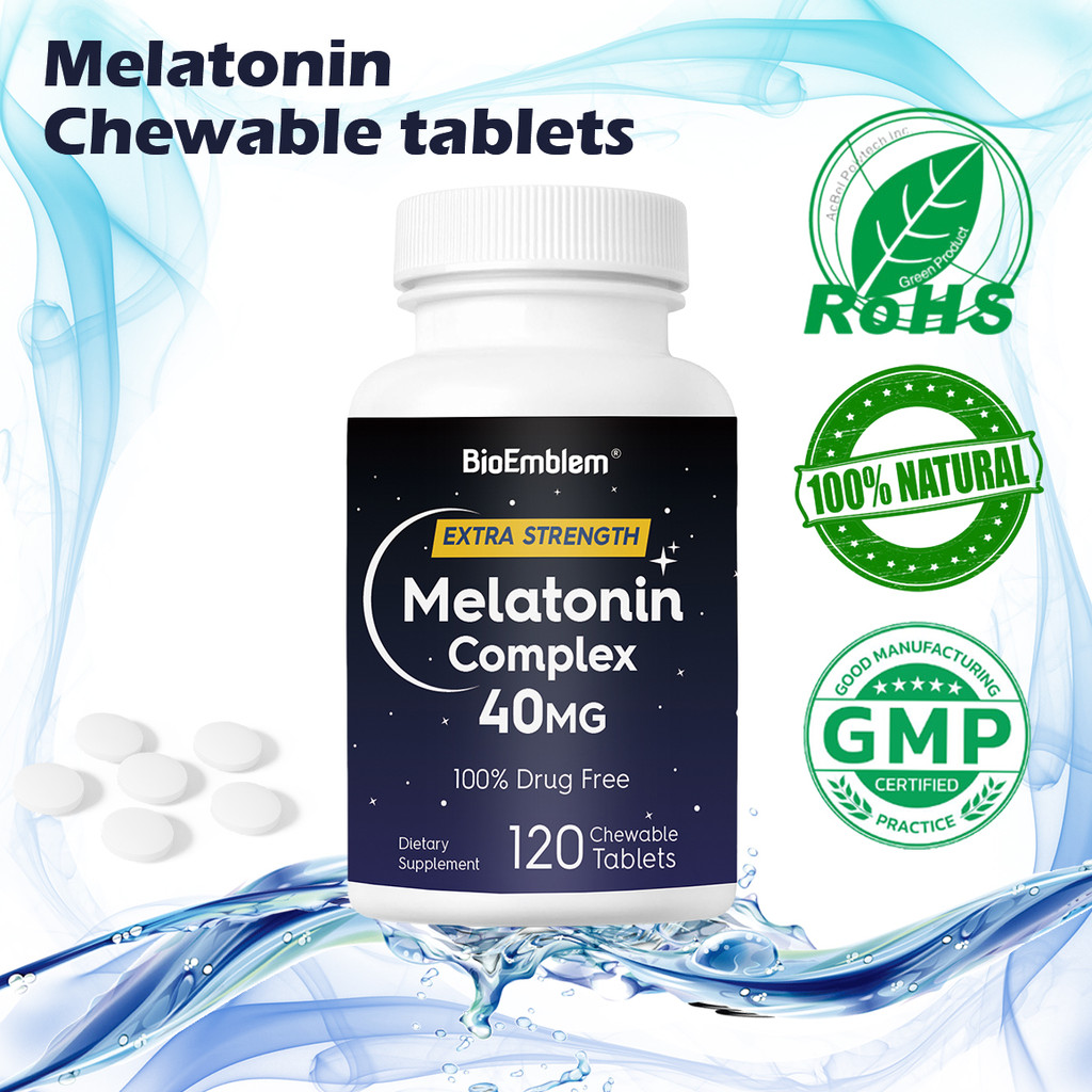 BioEmblem Melatonin Chewable tablets Unique formula to support fast ...