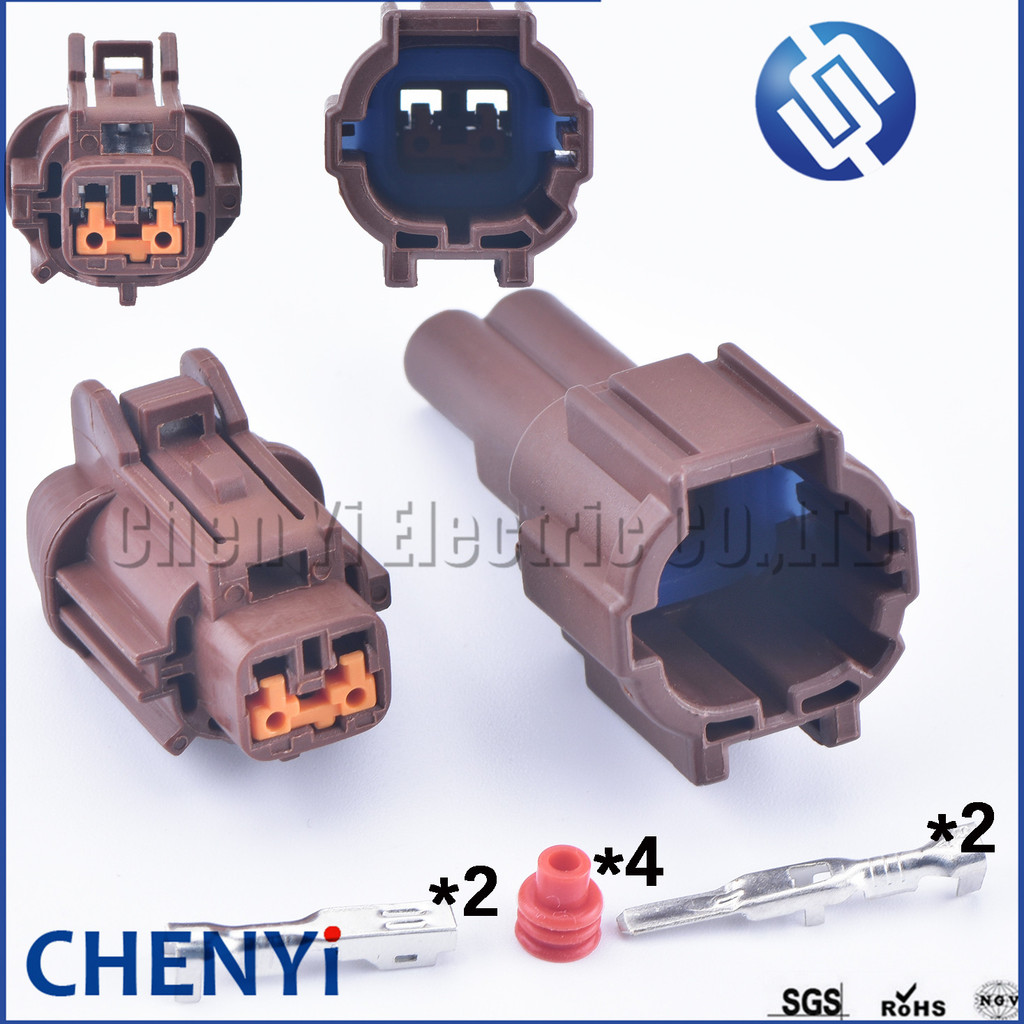 2 Pin Automotive waterproof connector ABS sensor plug socket 6188-0553 ...