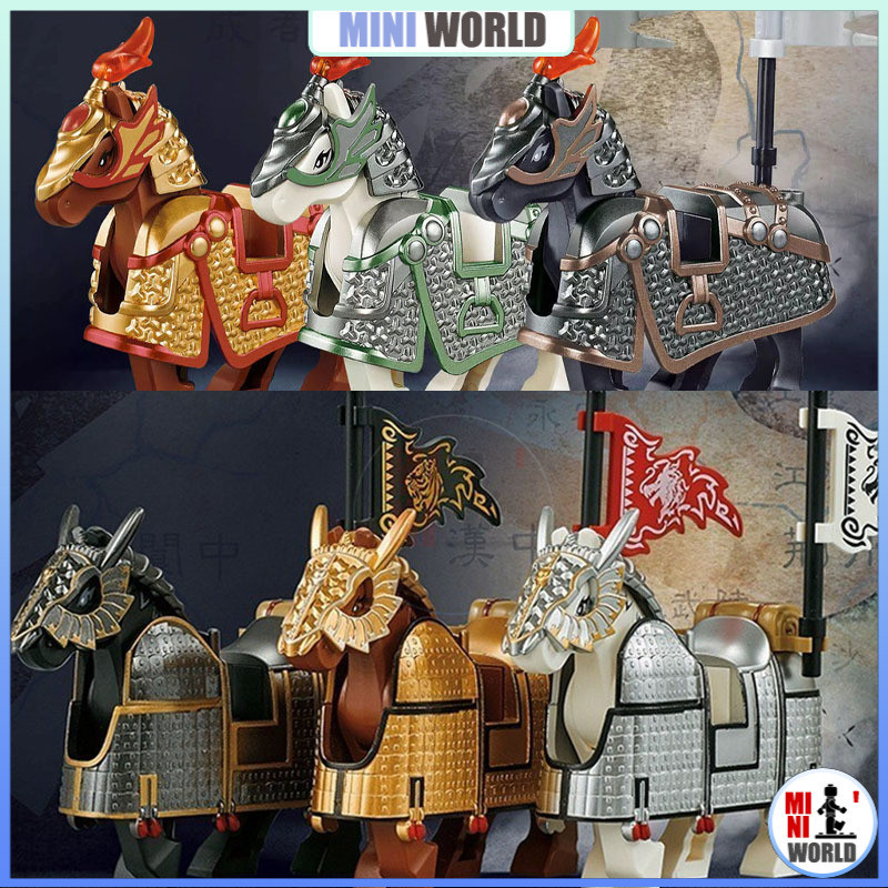 Minifigure Mounts Three Kingdoms Heavy Armored Warhorse Iron Armored ...
