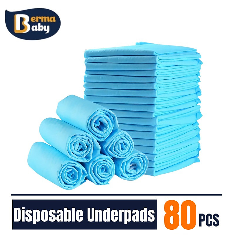 80PCS Underpads for Adults Disposable Urine Mat Super Absorbent Pee Pad ...