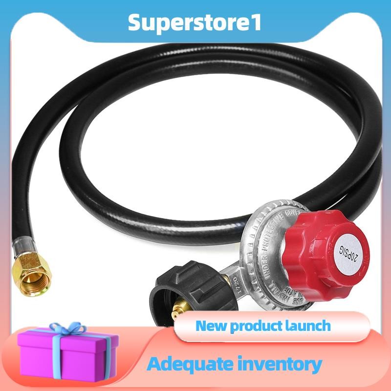 Kohree Adjustable Propane Regulator With Pressure Gauges - Perfect For Fire Pits, Grills & Outdoor Cooking