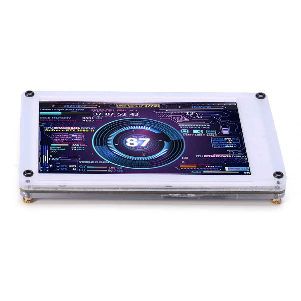 Dual USB 3.5 inch IPS CPU GPU RAM HDD Monitor Secondary Screen for ...