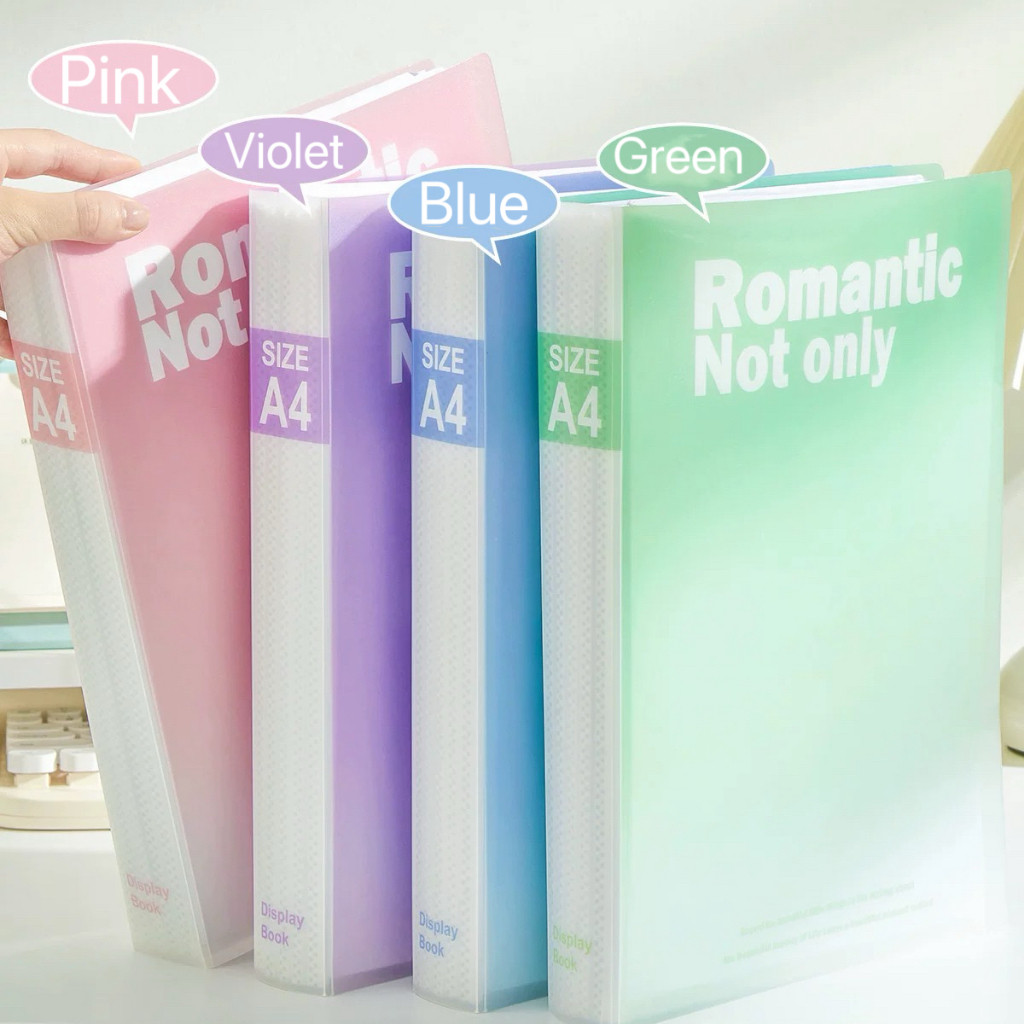A4 Gradation File Folder 30/60 Pages Multi-layer Transparent Storage ...
