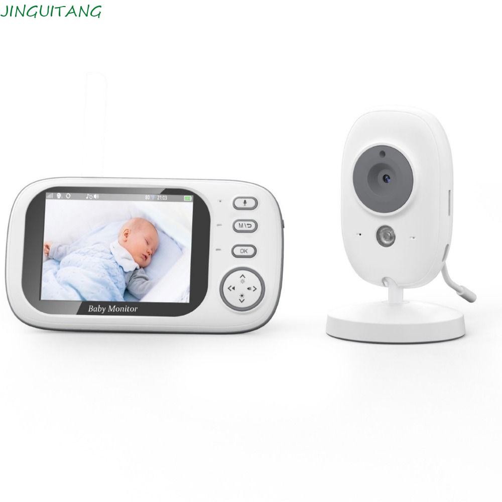 JINGUITANG Wireless Video Baby Monitor, 3.5 Inch Auto Night Vision Baby