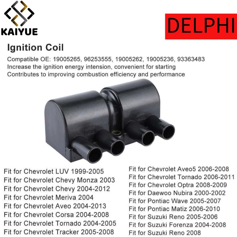 Ignition Coil Kit for Chevrolet Aveo CAPTIVA CRUZE OPTRA 19005236 ...