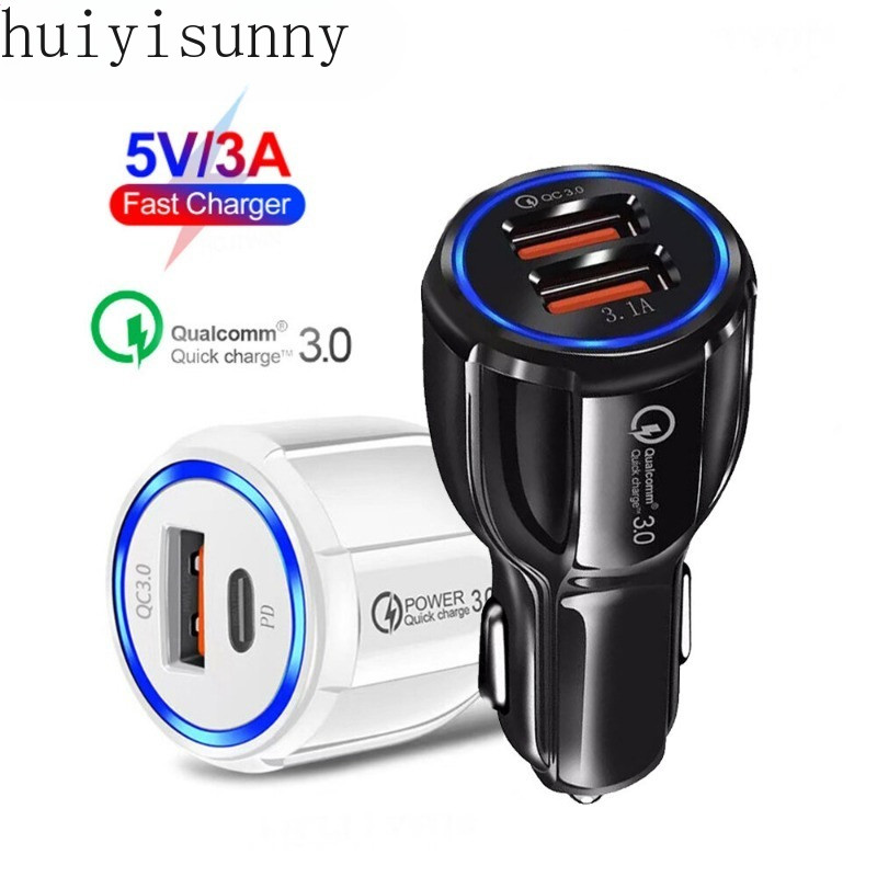 USB-A QC3.0 + USB-C PD Dual Port Charger Socket Panel For Ford Focus MK2 2005-09