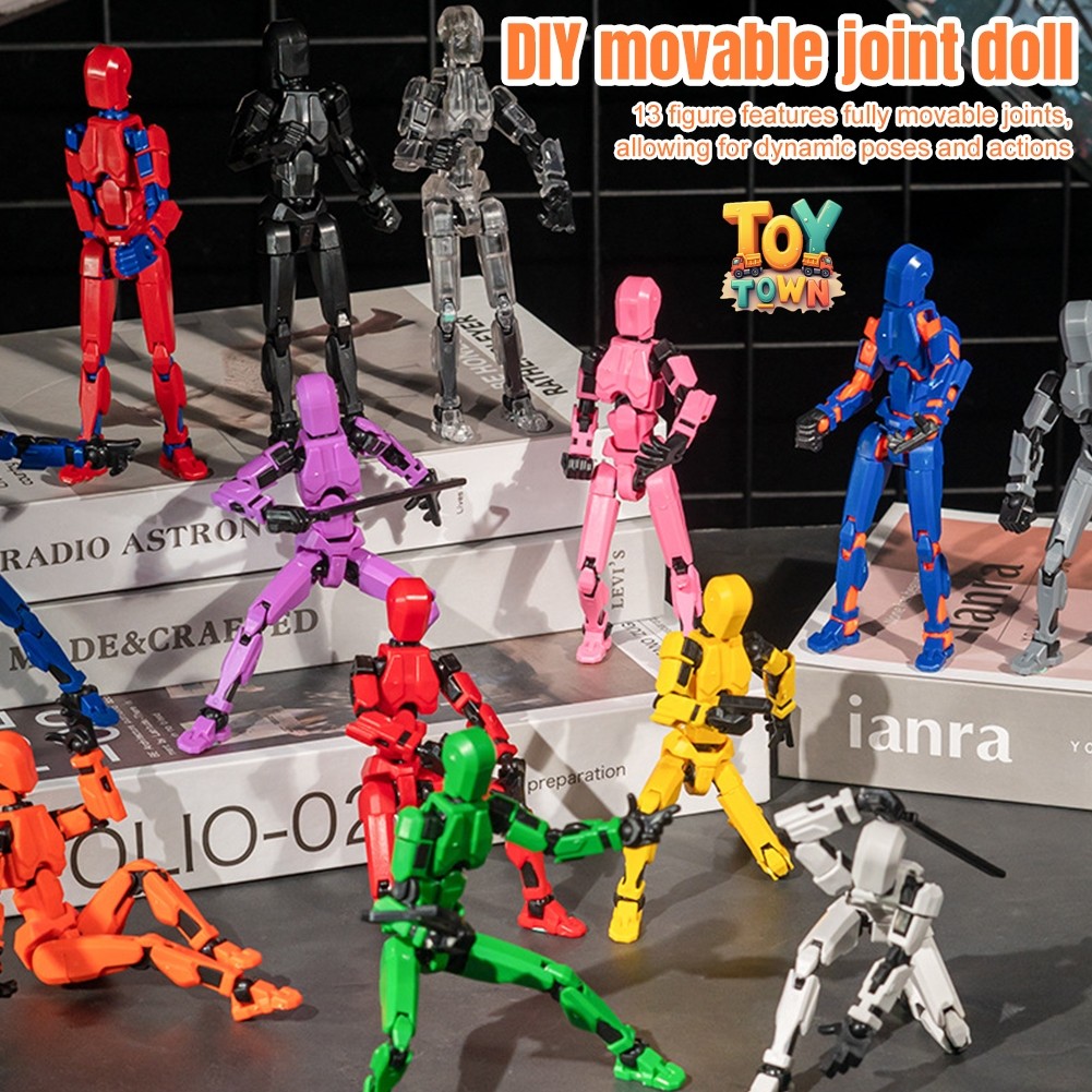 13 Action Figure Full Body Movable Toys 3D Printed Dummy Toy Multi ...