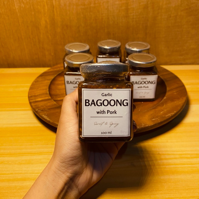 Garlic Bagoong with Pork | 100ml | Sweet and Spicy best pair with rice ...