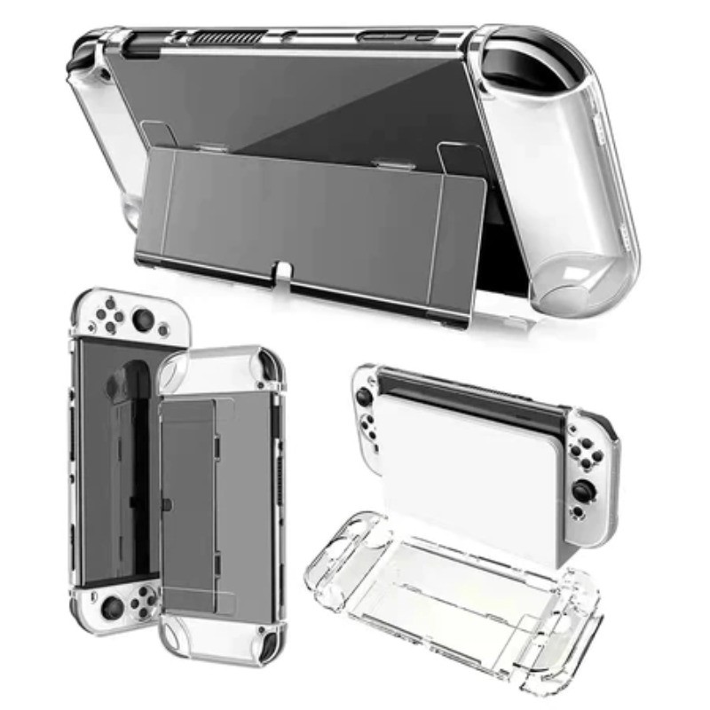 Switch OLED Crystal Clear Case Protective Cover for Nintendo Switch ...