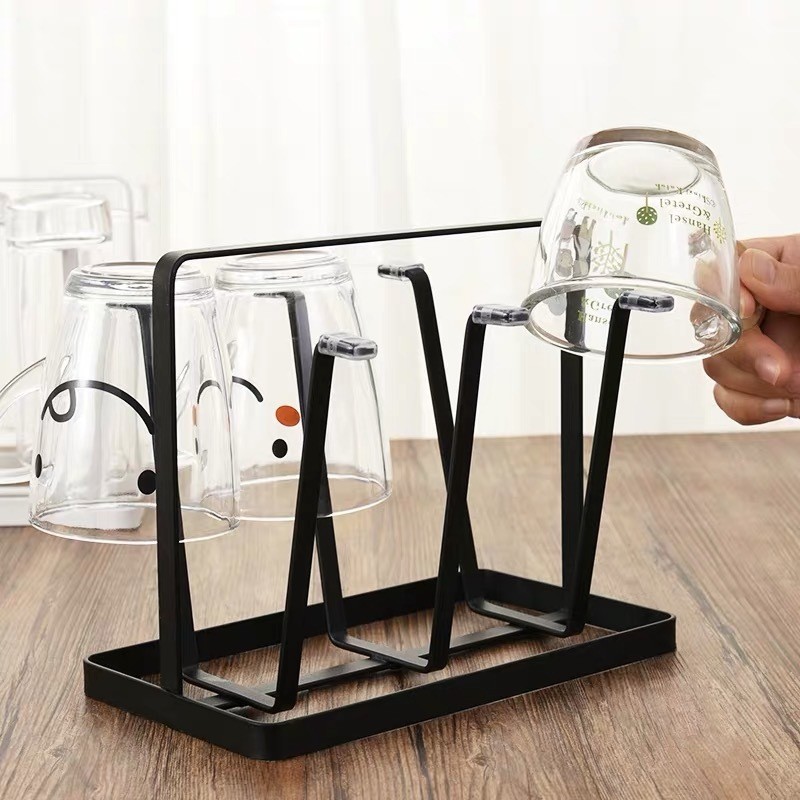 Yixi Japanese Style Iron Portable Drain Cup Holder Flat Steel Hexagonal ...