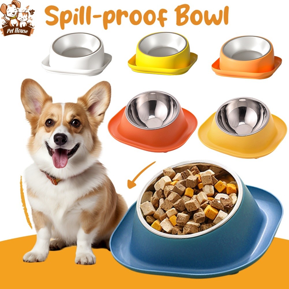 PH Anti-ant Pet Food Bowl Dog Cat Stainless Steel Bowls Separable Ant ...