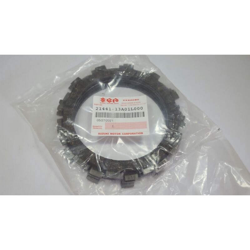 5 Pieces Original Clutch Lining Kit X4, GP125 Suzuki SGP Genuine Legit ...