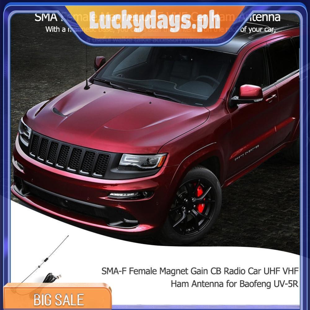 SMAF Female Gain CB Radio Car UHF VHF Ham Antenna for UV5R