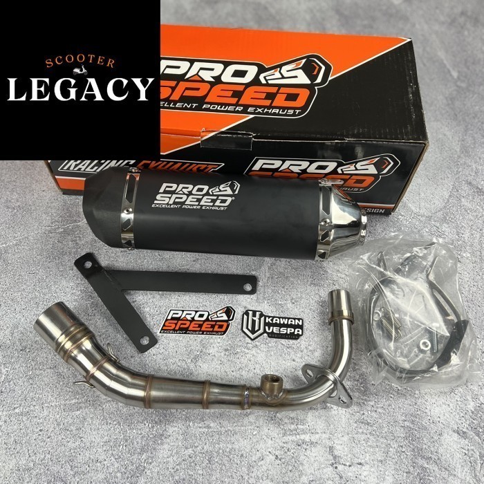 PROSPEED Black Series Exhaust Vespa Sprint Prima S LX LXV | Shopee ...